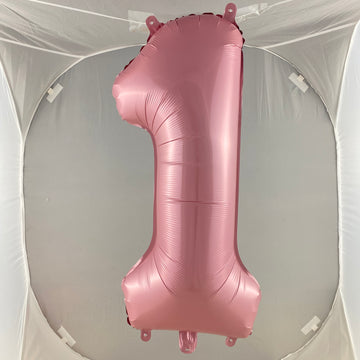 Pink Digit Foil Balloon No. 0 to 9